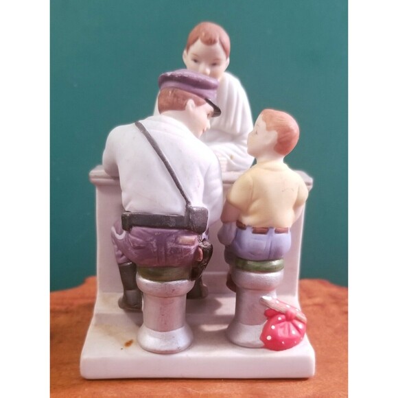6 Vintage Norman Rockwell Porcelain Figurines Danbury Mint - Picture 3 of 13